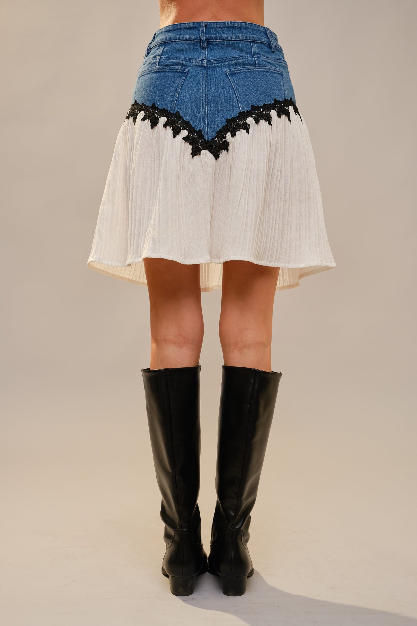 Western Stitch Denim Skirt Blue