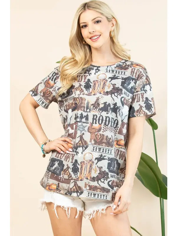 Casual Rodeo Top