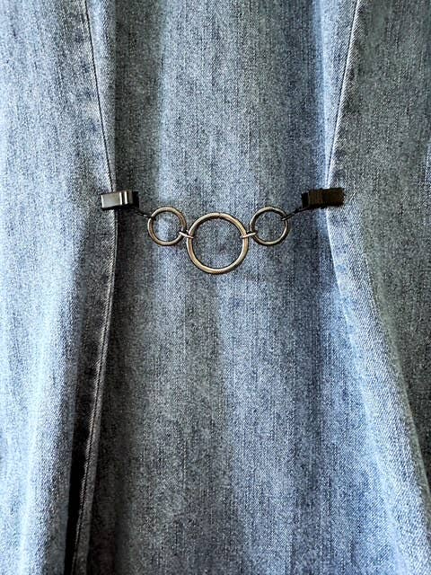 Gunmetal Black Ring Cinch Clip