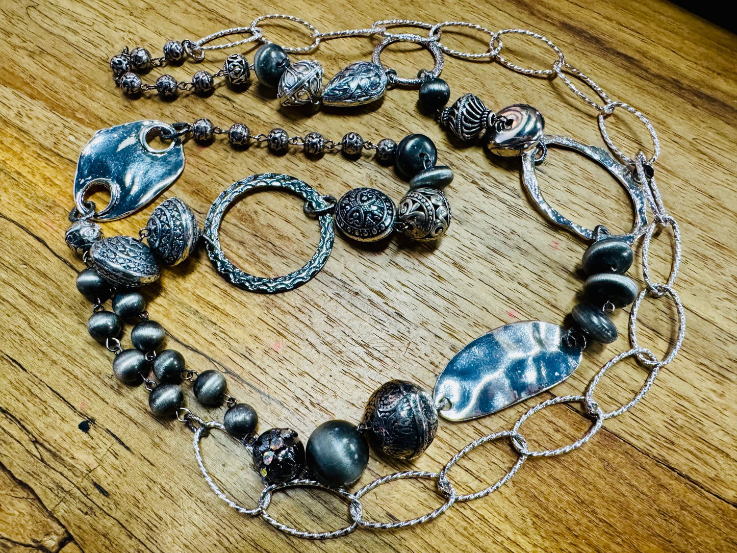 Western Antique Silver Necklace