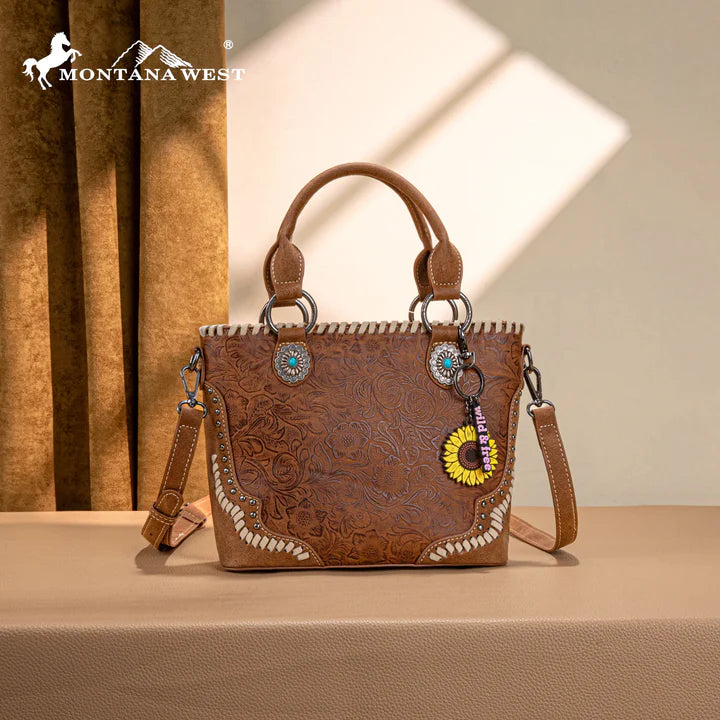 Western Embossed Cutie - Brown