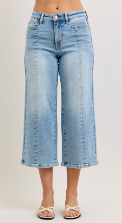 JB Classic Crop Wide-Leg Jeans