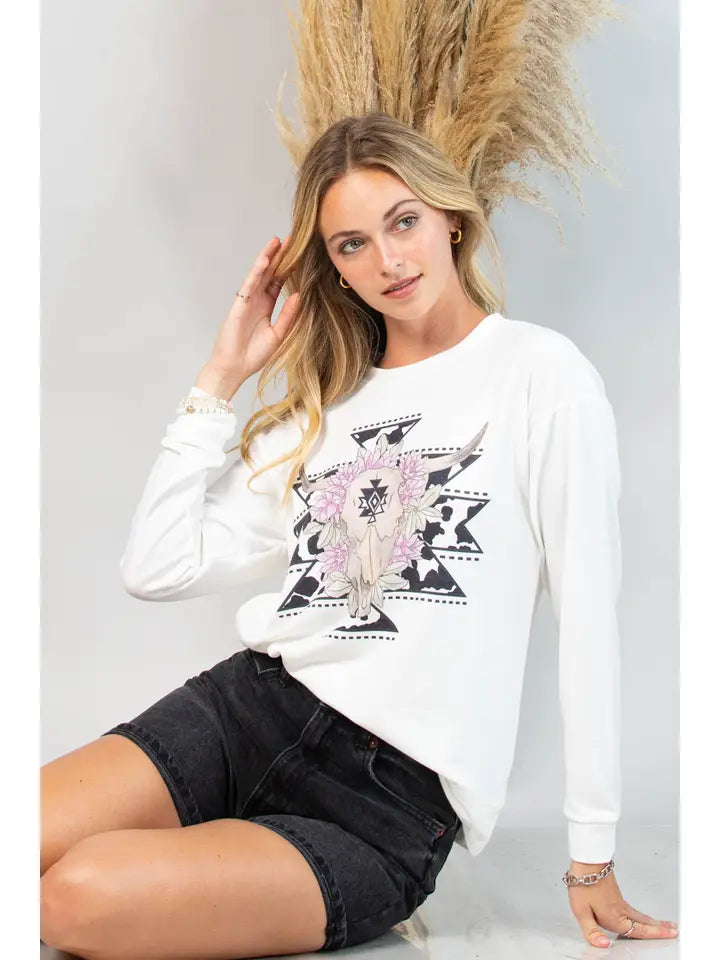 Longhorn Graphic Sweatshirt