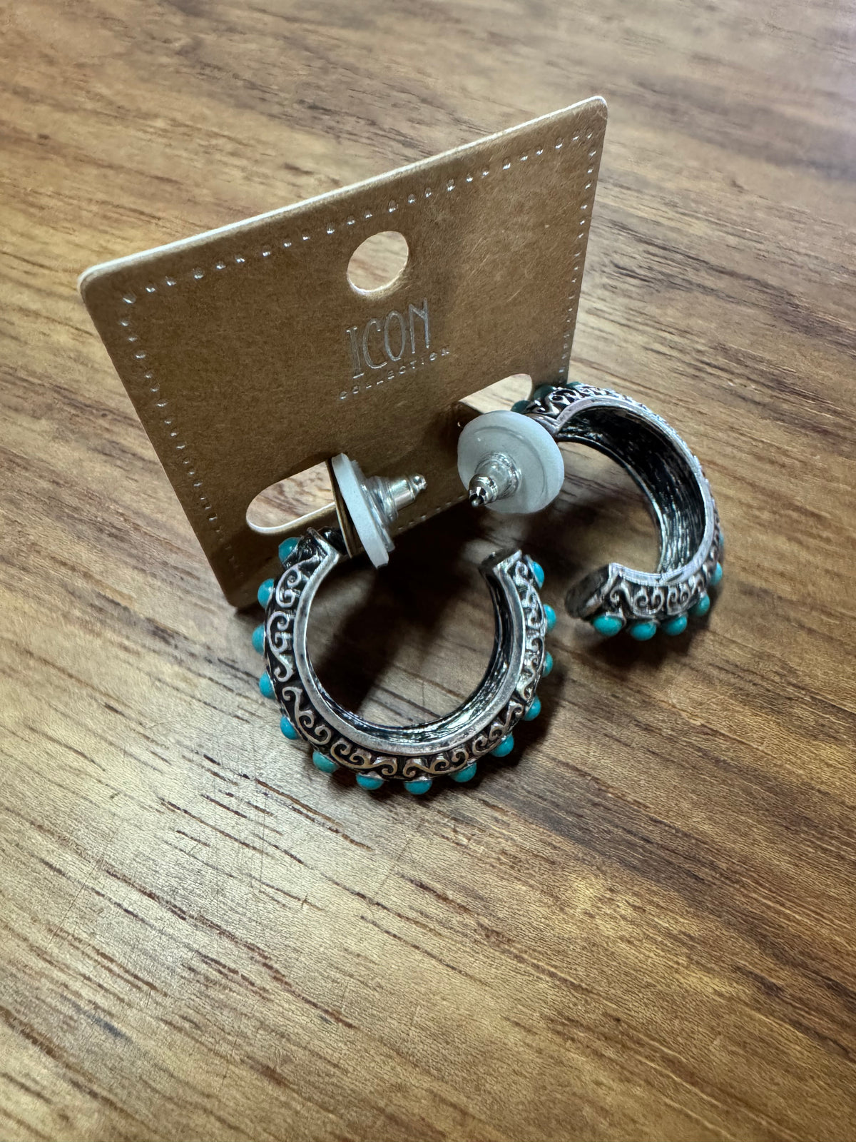Turquoise Hoop Earrings