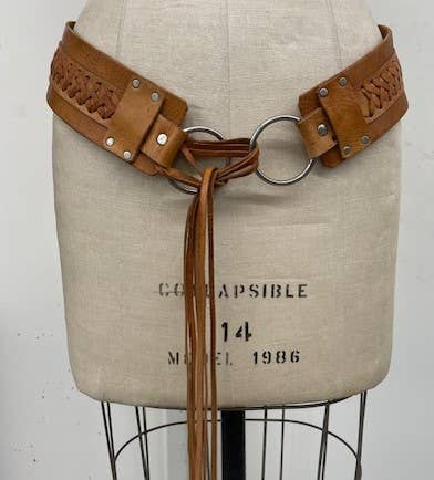 Leather Waistline Cinch Belt