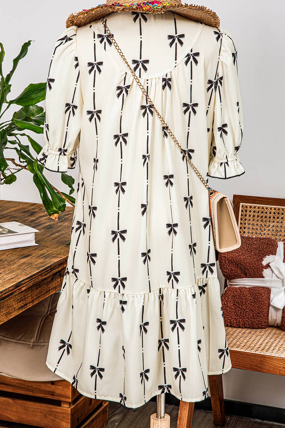 Bowknot Mini Dress