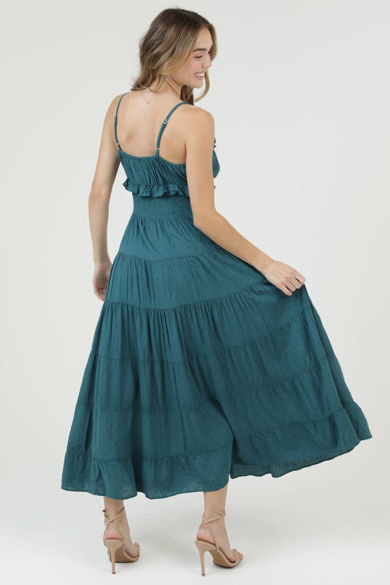 Emerald Tide Maxi Dress
