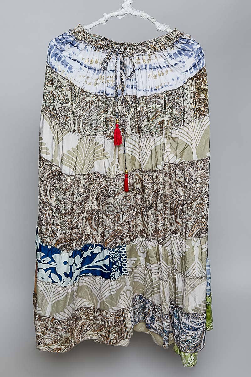 Boho Ruffle Skirt
