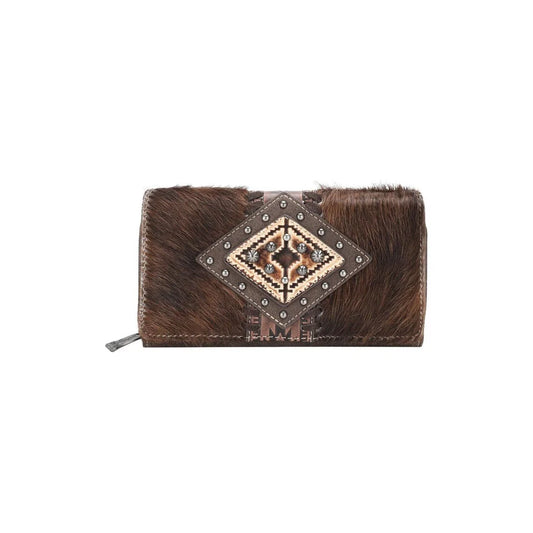 Leather Cowhide Wallet Tan