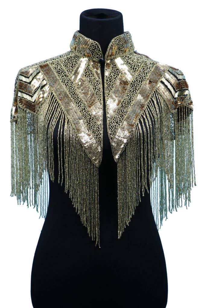 Beaded Gold Shawl