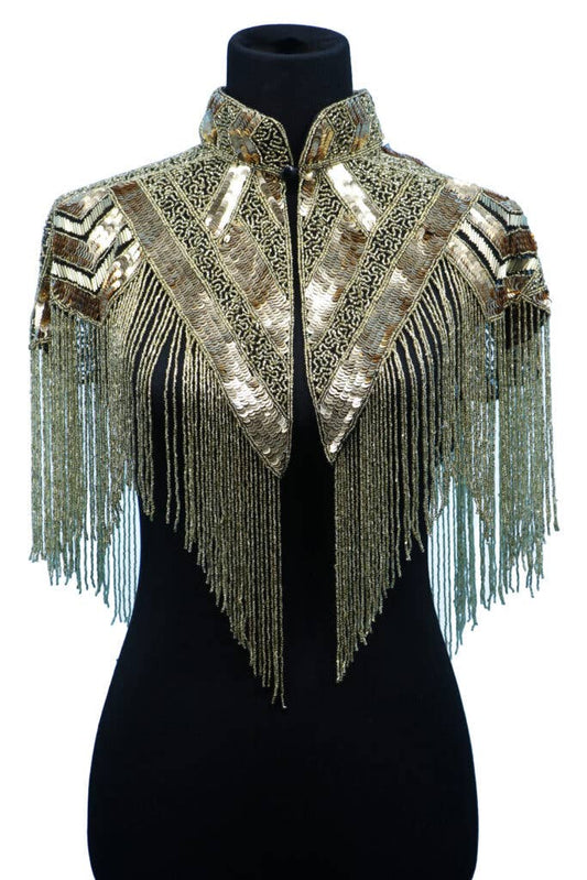 Beaded Gold Shawl