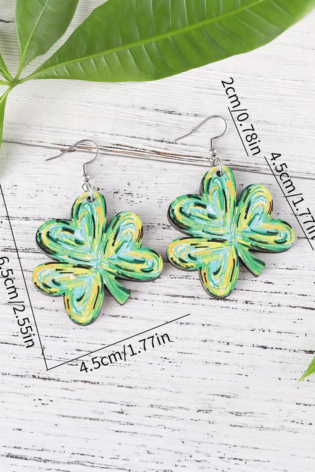Light Green St. Patrick Earrings