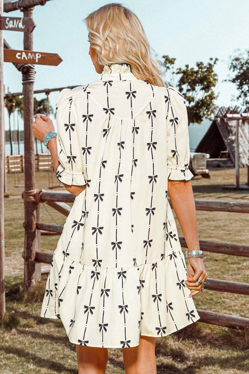 Bowknot Mini Dress
