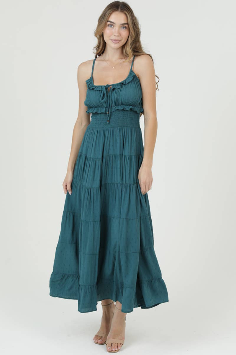 Emerald Tide Maxi Dress
