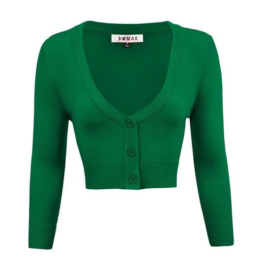 Cardigan Sweater Kelly Green
