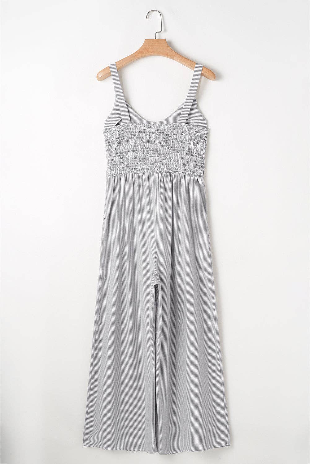 Greta Jumpsuit: Black Stripe