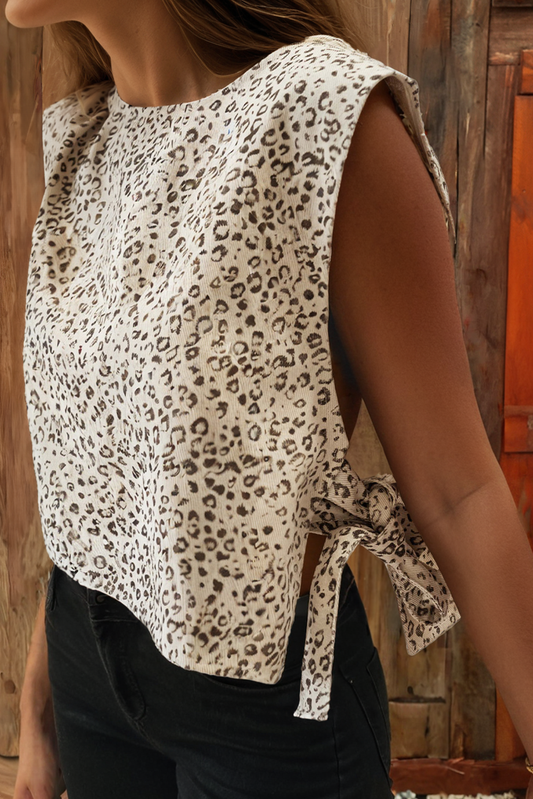 Western Leopard Print Vest
