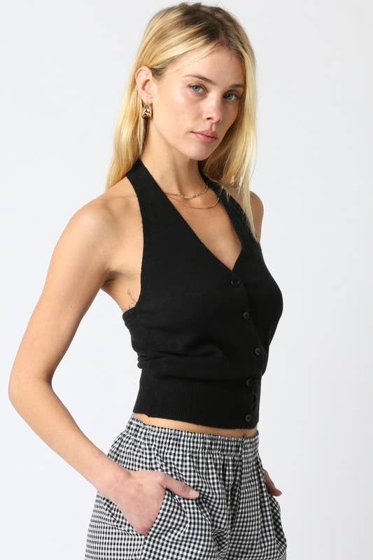 Knit Halter Top