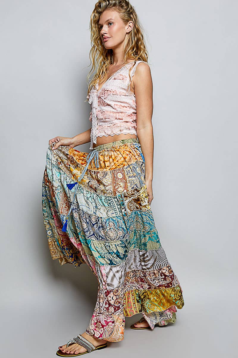 Boho Ruffle Skirt