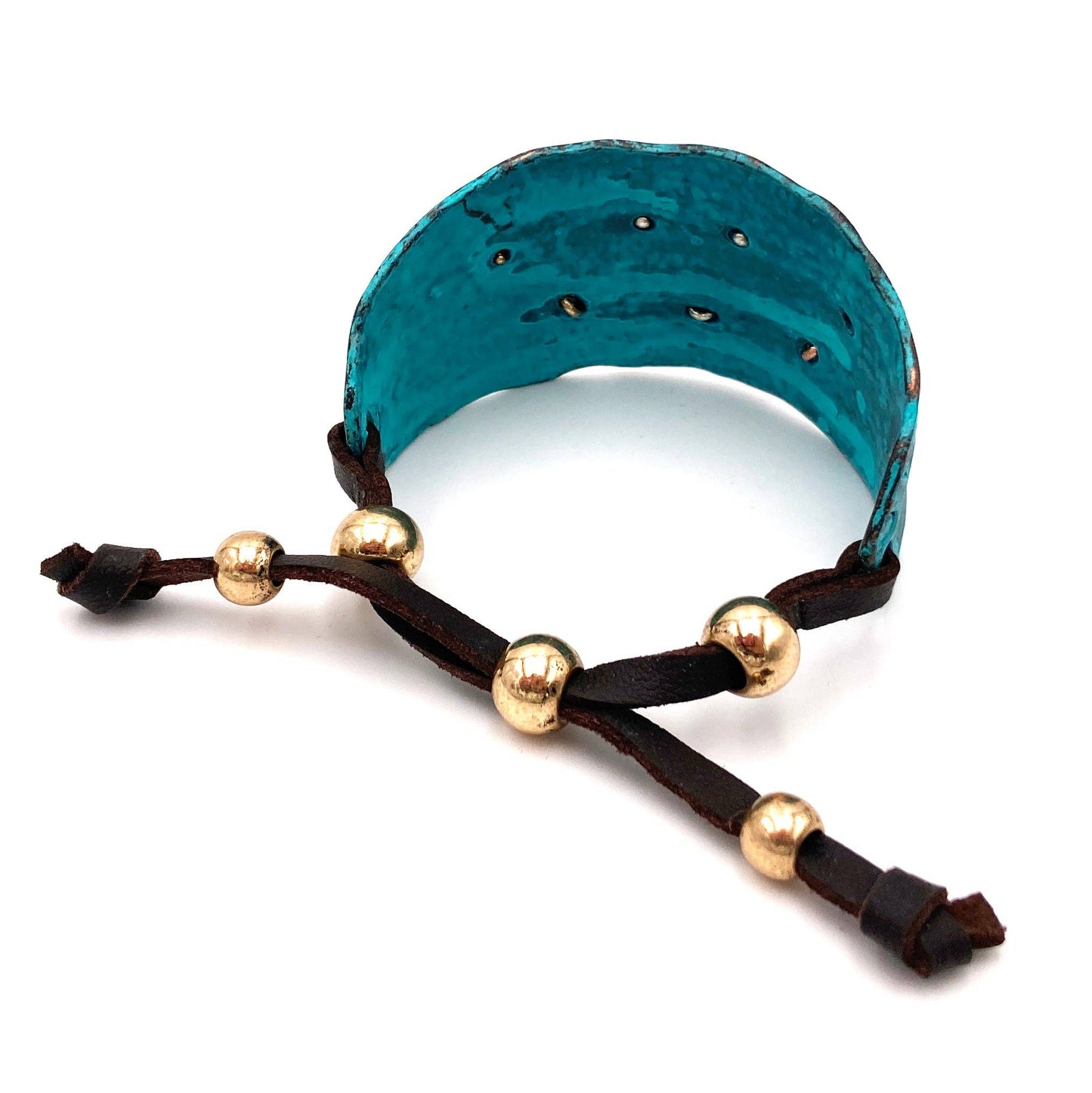 Longhorn Turquoise Western Bracelet Cuff: Gold