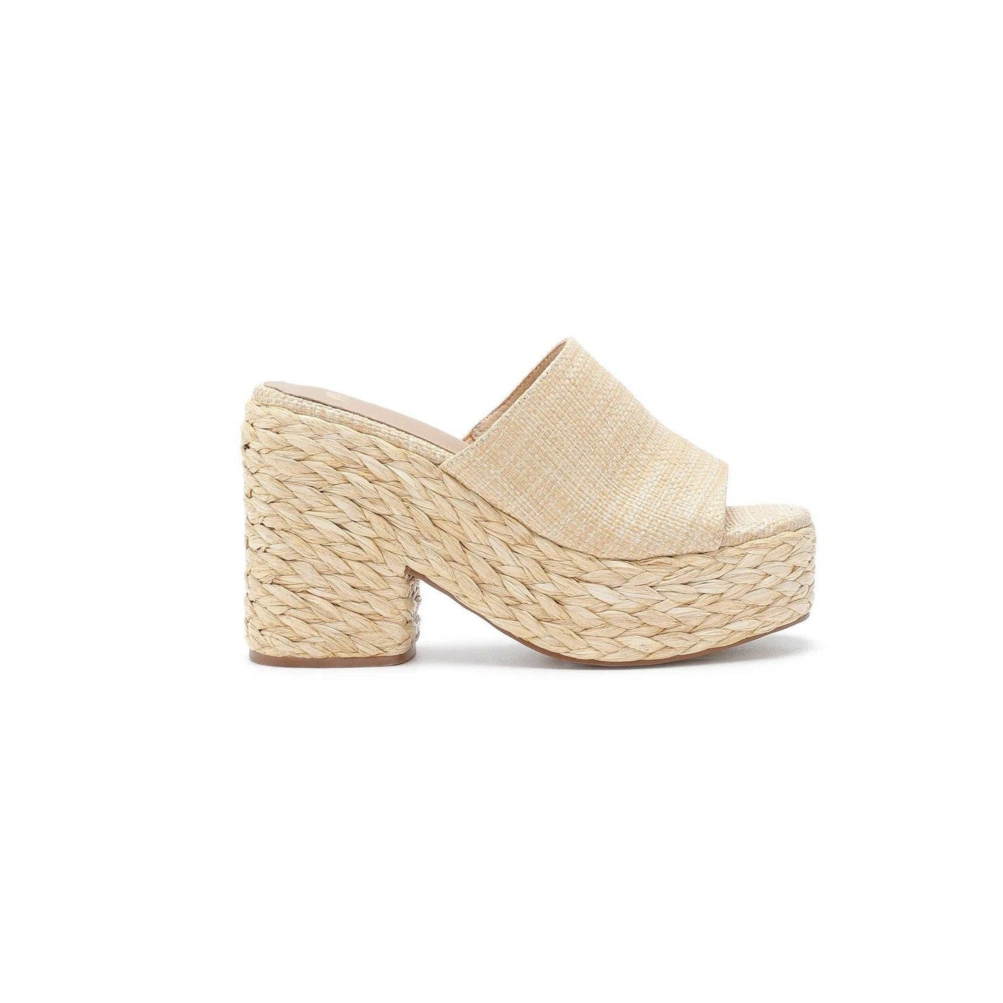 Miim ASHLYN Women Raffia Braided Chunky Platform Sandal