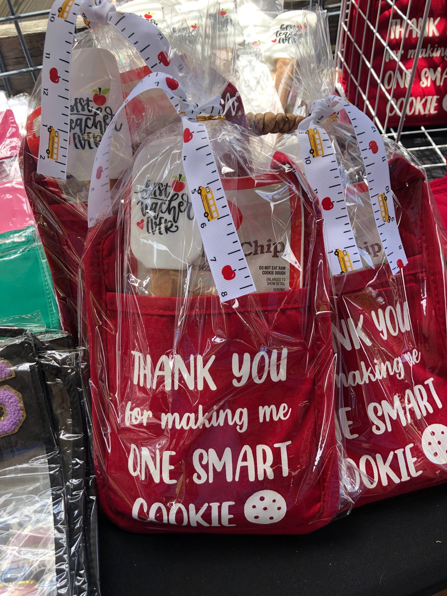 Teacher Pot Holder Gift - Smart Cookie RED