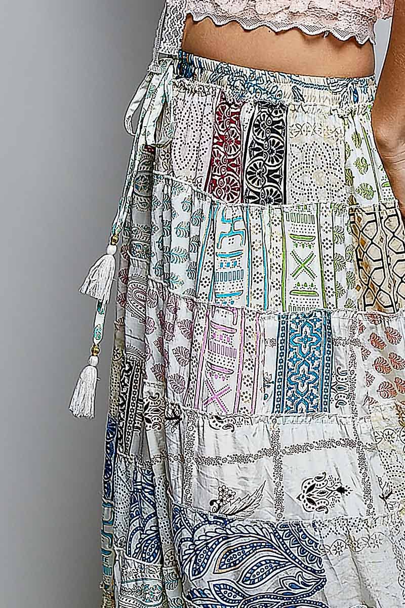 Boho Ruffle Skirt