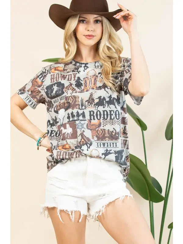 Casual Rodeo Top