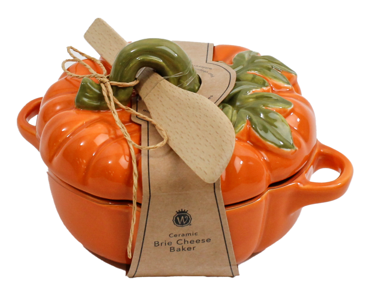Figural Pumpkin Brie Baker