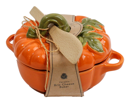 Figural Pumpkin Brie Baker