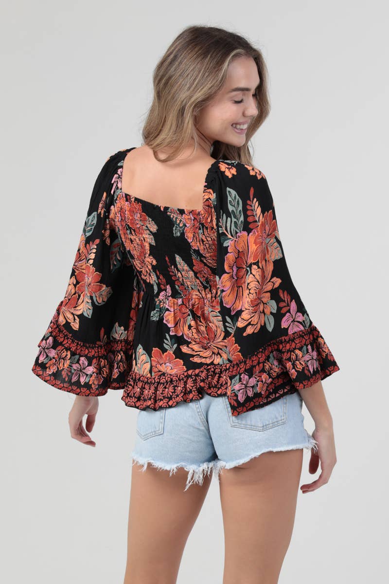 Black Dahlia Boho Blouse