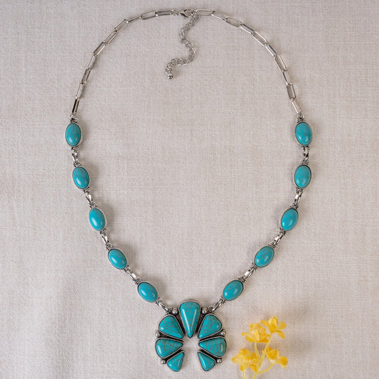 Silver Squash Blossom Necklace