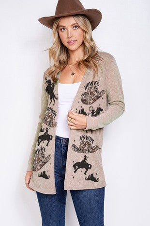 Howdy Cowboy Cardigan