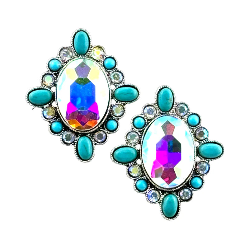 Western Iridescent Earrings