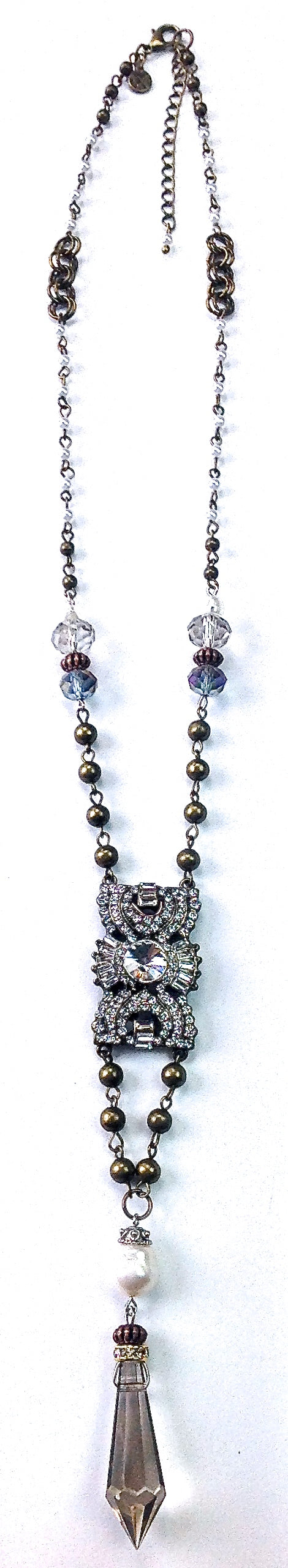 DECO PENDANT W/CRYSTAL DROP