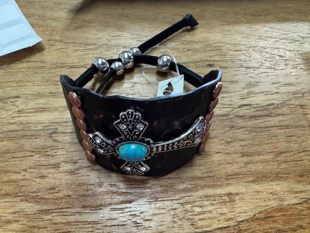 Brass Braclet Cross