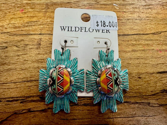 Wildflower Aztec Earrings