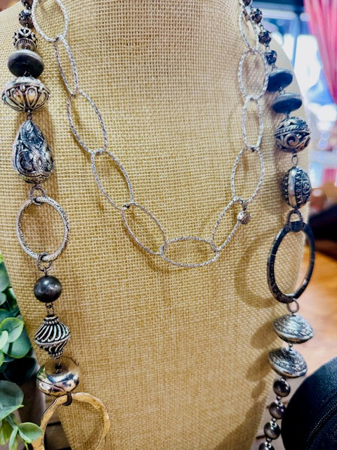 Western Antique Silver Necklace