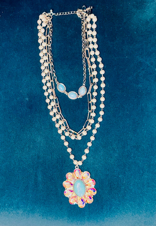 Layered Squash Blossom Necklace