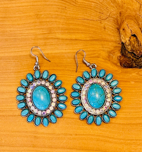 Desert Bloom Turquoise Earrings