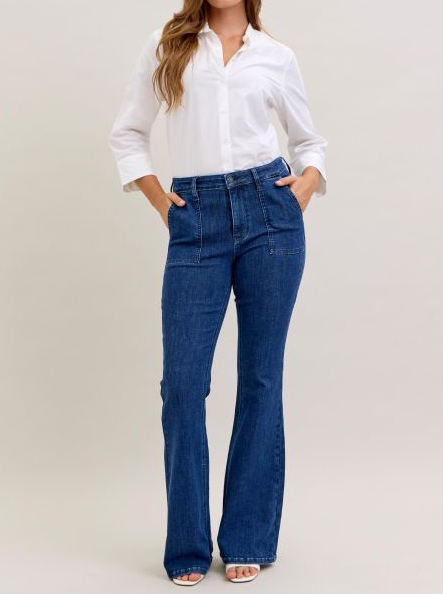 JB Midnight Rodeo High-Rise Flare Jeans