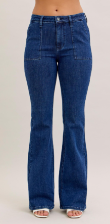 JB Midnight Rodeo High-Rise Flare Jeans