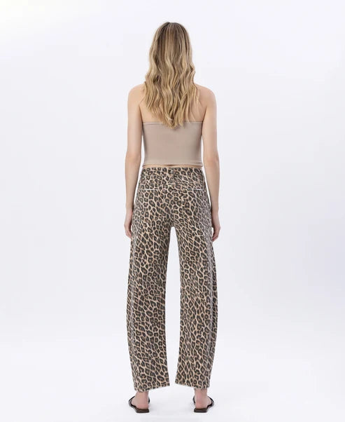 High Rise Leopard Barrel