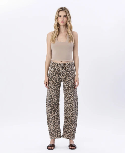 High Rise Leopard Barrel
