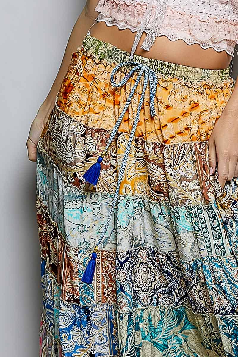Boho Ruffle Skirt