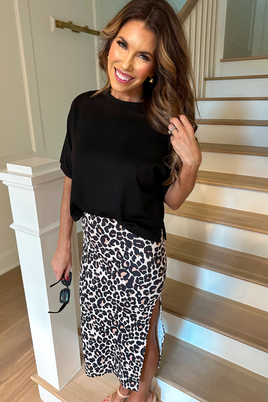 Midi Skirt Leopard
