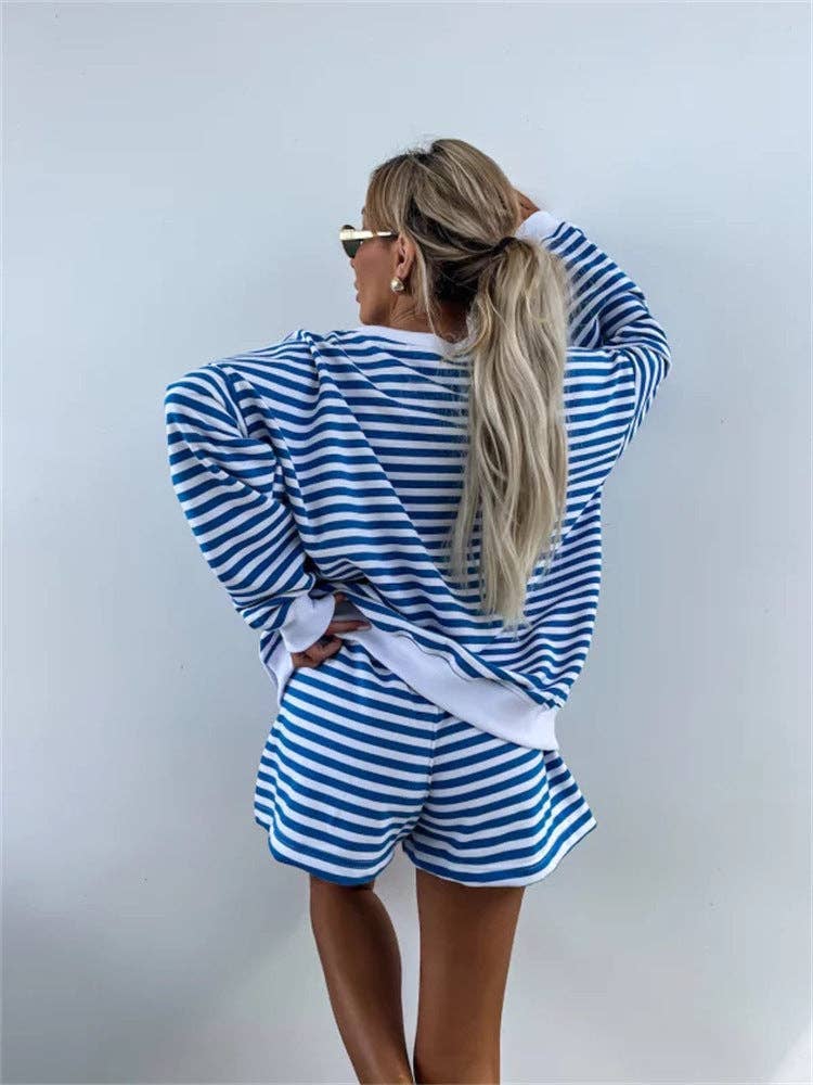 Striped V Neck Shirt