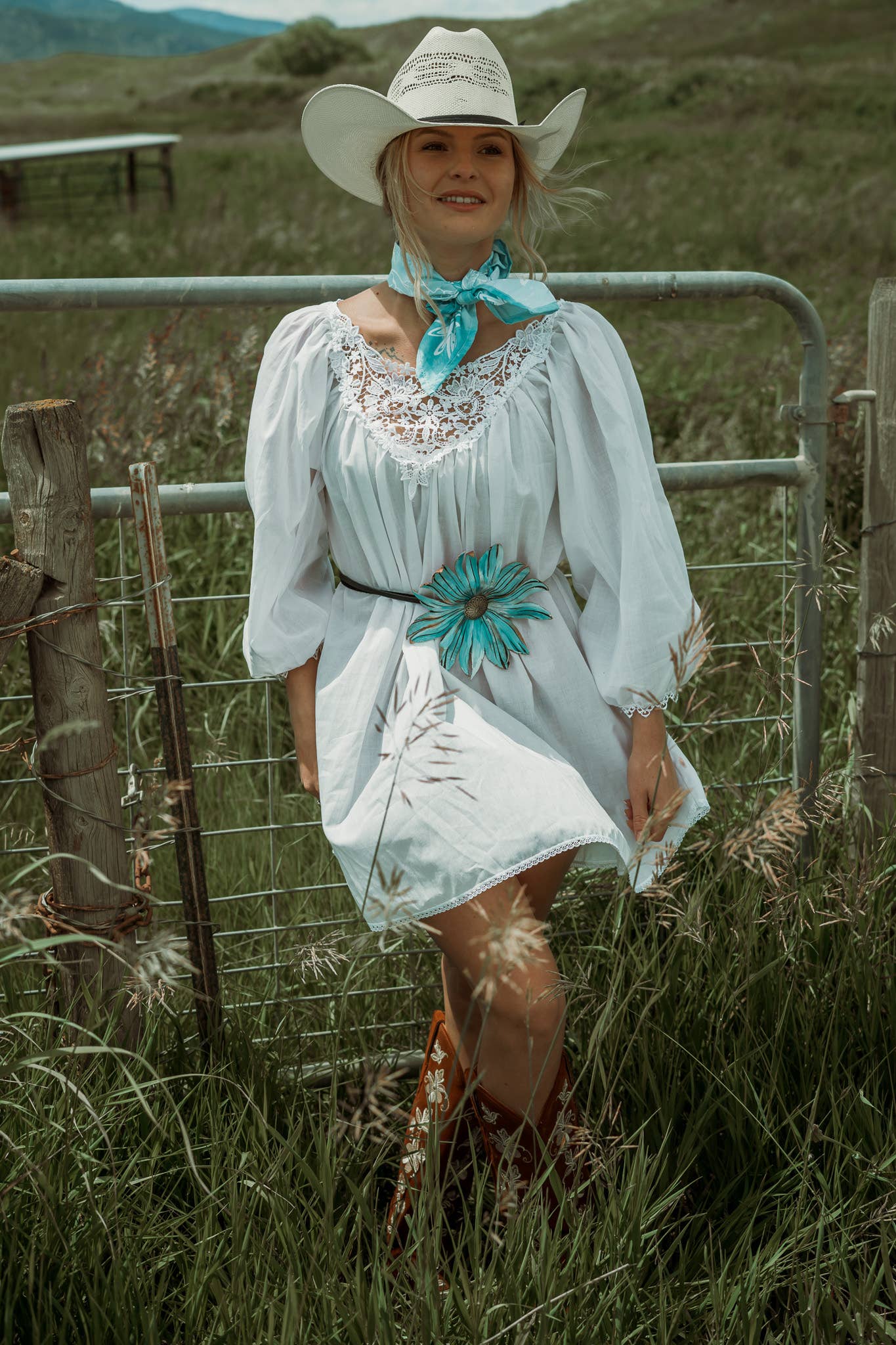 Bangora Straw Western Cowboy Hat