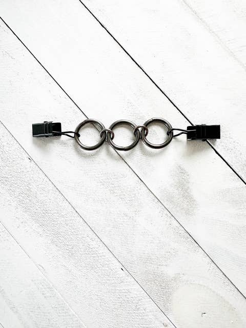 Gunmetal Black Ring Cinch Clip