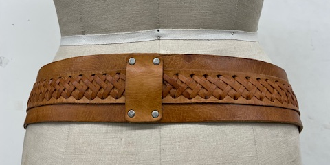 Leather Waistline Cinch Belt